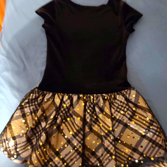 Bonnie Jean Girls Dress size 5T colors Black and Gold - Picture 10 of 12